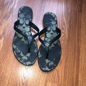 Size 7.5 used Coach Sandals